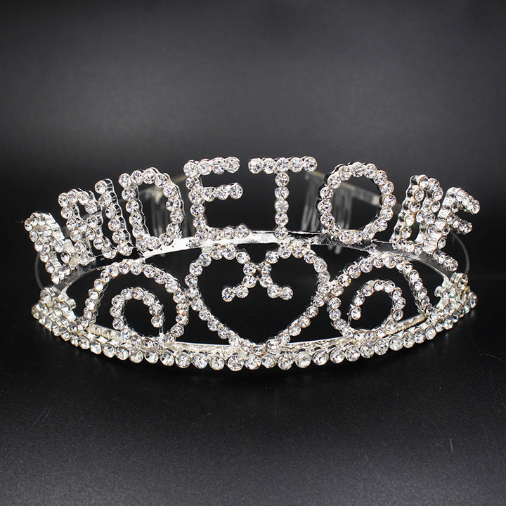 Ladies Glittering Bride Tiara Bowlift