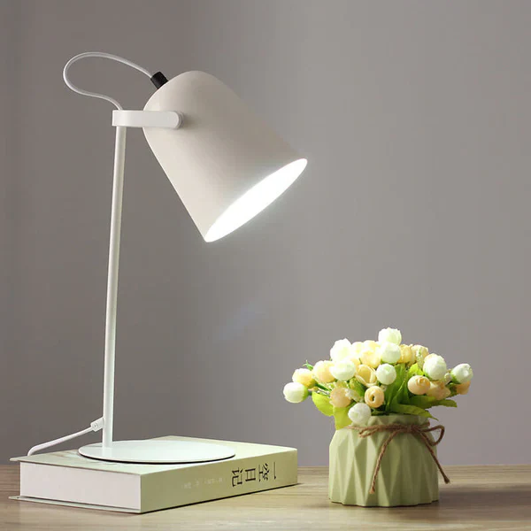 BowLift | Nordic Macaron Color Creative Iron Bucket Design Light Table Lamp