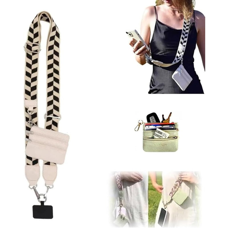 BowLift | Stylish Crossbody Phone Lanyard with Detachable Mini Wallet