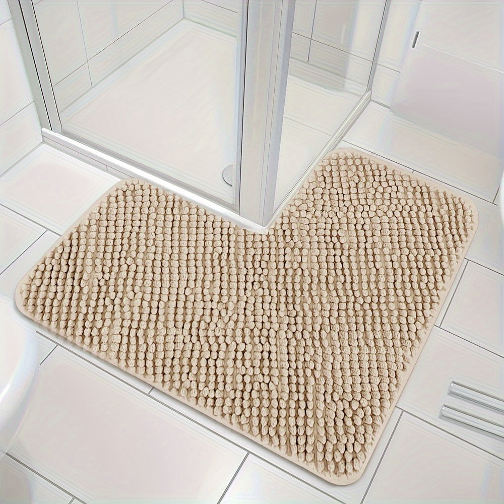 BowLift | HoekZacht L-shaped Shower Mat – Plush Non-Slip Bath Mat with High Absorbency