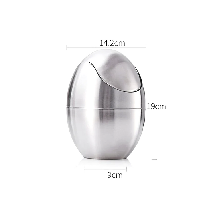 LuxBin Mini Trash Can made of Stainless Steel Bowlift