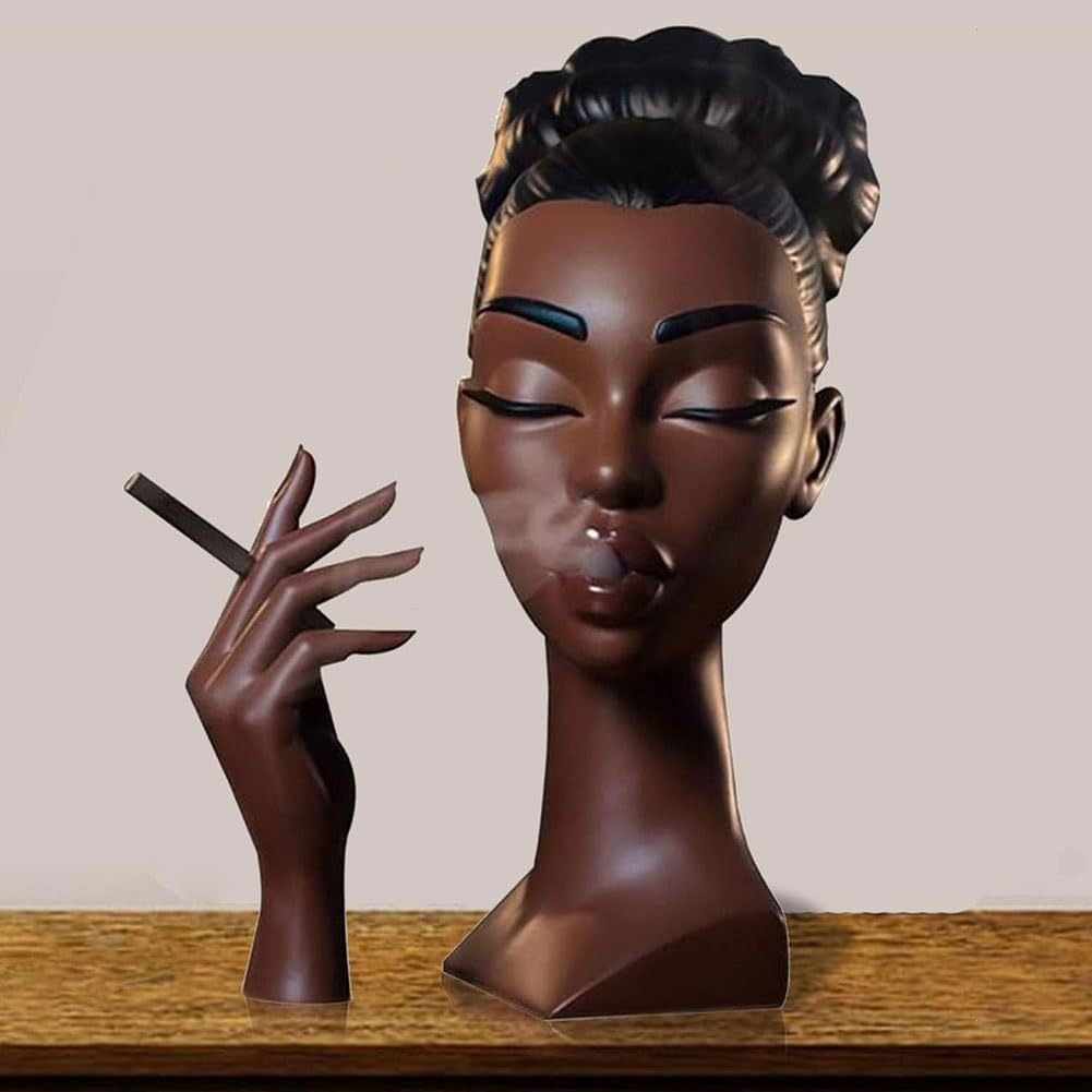 BowLift | Incense Burner Statue | Artistic Resin Design | Backflow Smoke Effect | 7.8 in