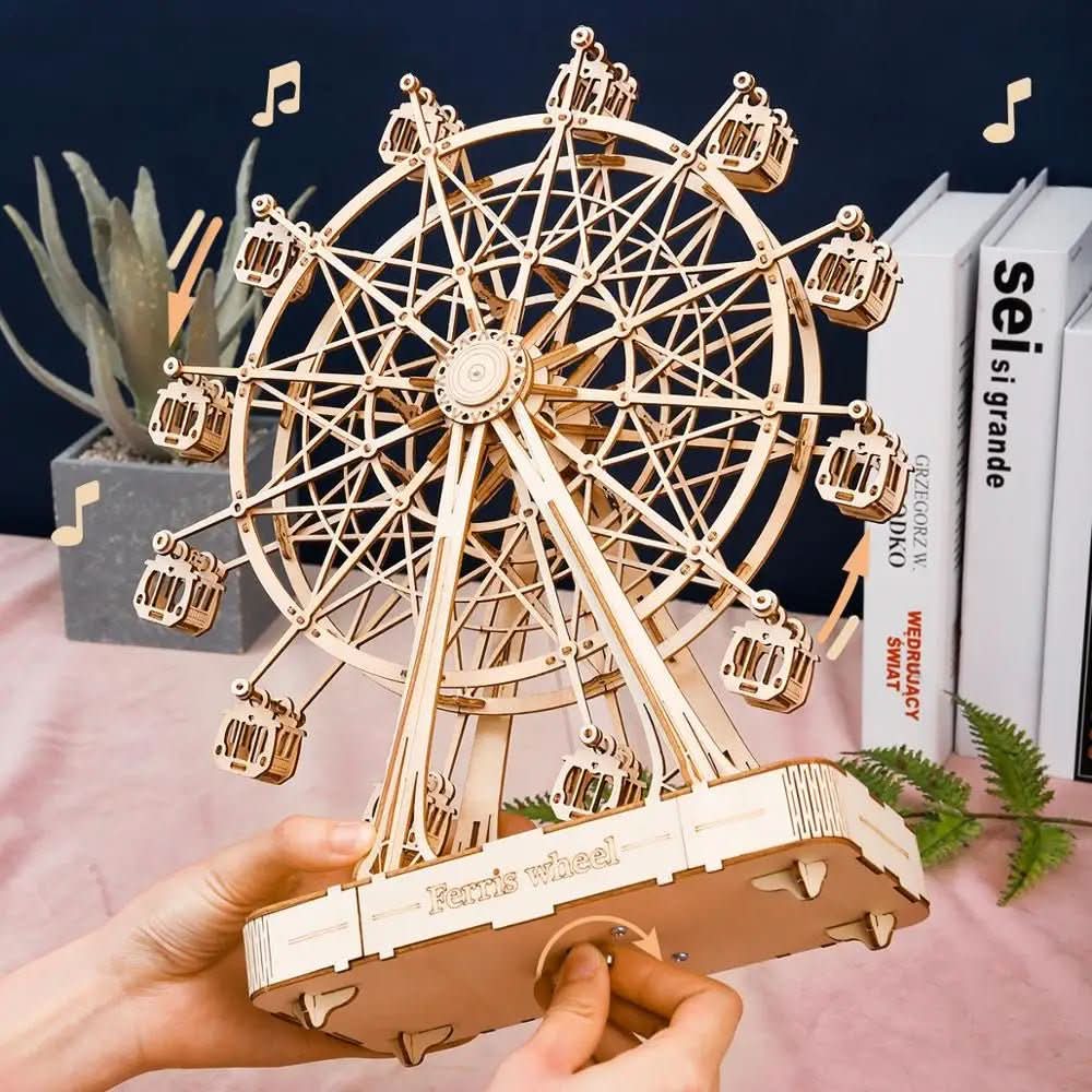 BowLift | 3D Wooden Ferris Wheel to Build Yourself for Kids & Adults