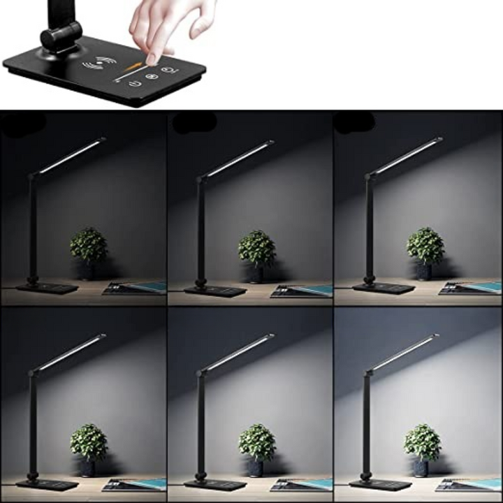 BowLift | ModernGlow - Wireless Charging LED Desk Lamp with Touch Control