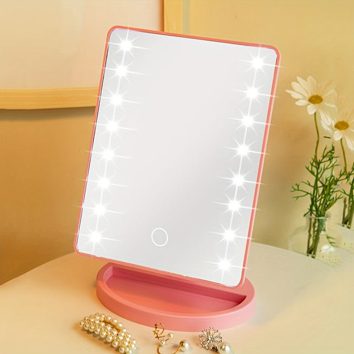 GlowPerfect - Portable Makeup Mirror with 16 LEDs Bowlift