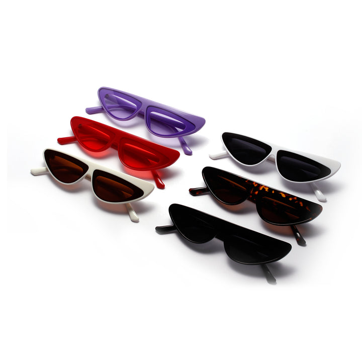 Women Cat-Eye Sunglasses with trendy asymmetrical design Bowlift