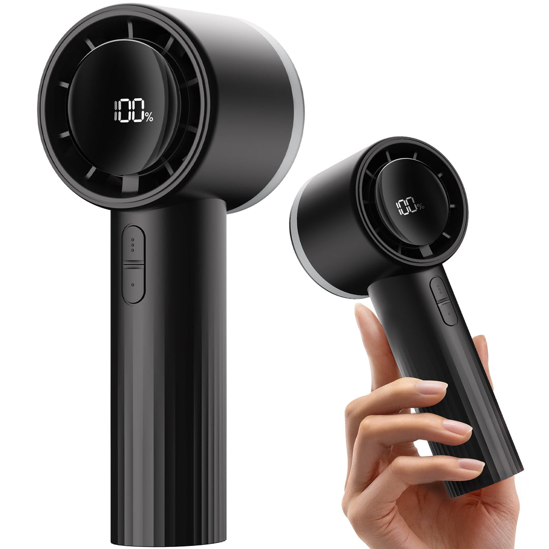 Portable High Speed Handheld Turbo Fan with LED Display | Bowlift