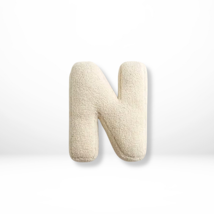 BowLift | Alphabet Cushion Velura – Soft Velvet Decorative Cushion in Every Letter of the Alphabet