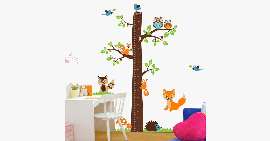 BowLift | Wall sticker children's room height squirrel sticker