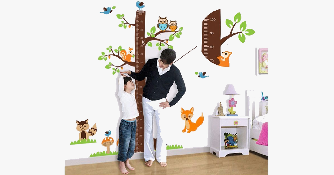 BowLift | Wall sticker children's room height squirrel sticker