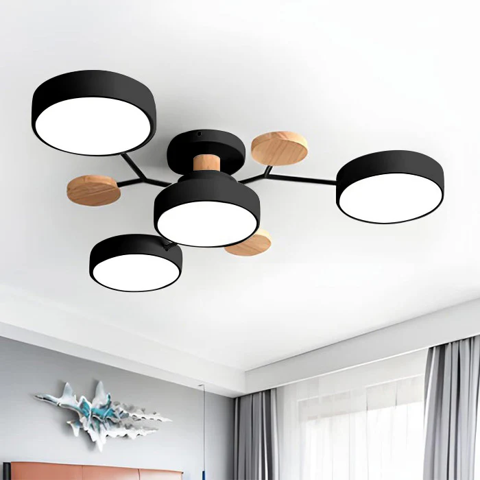 BowLift | Contemporary Round Iron LED Chandelier | Energy-Efficient. Stylish Lighting for Living Rooms. Dining Areas & Entryways