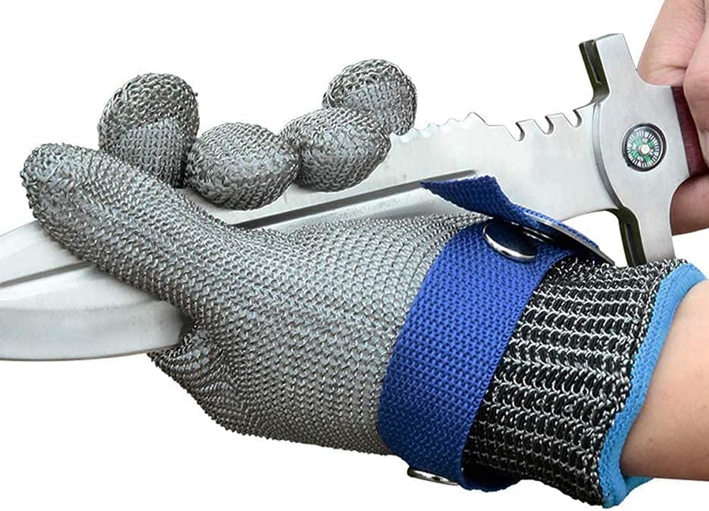 BowLift | Food grade stainless steel mesh metal glove