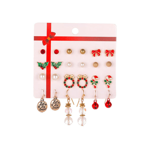 BowLift | New Holiday Set Earrings Santa Dripping