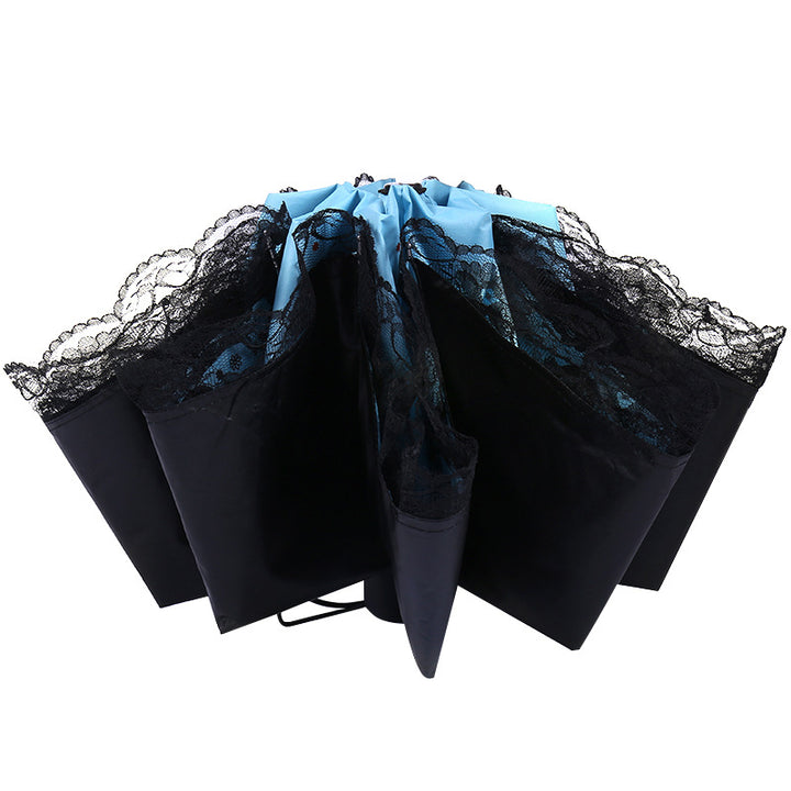 Women's sun umbrella with romantic butterfly design Bowlift