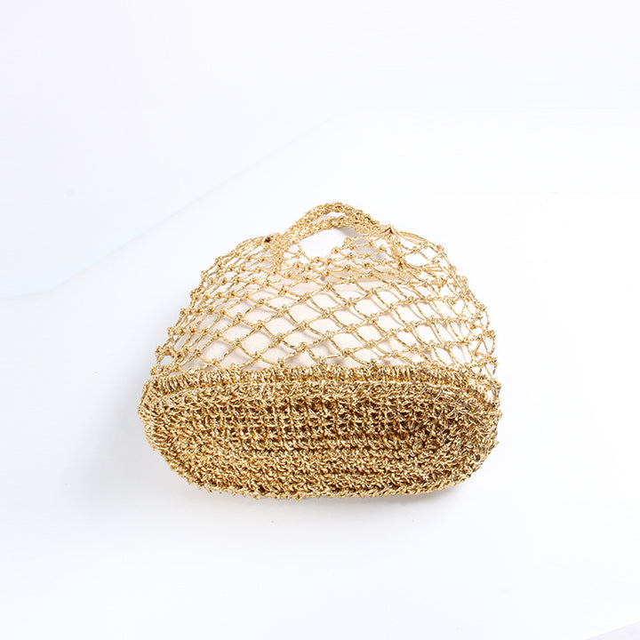 Hand-knotted mesh tote bag with luxurious lining Bowlift
