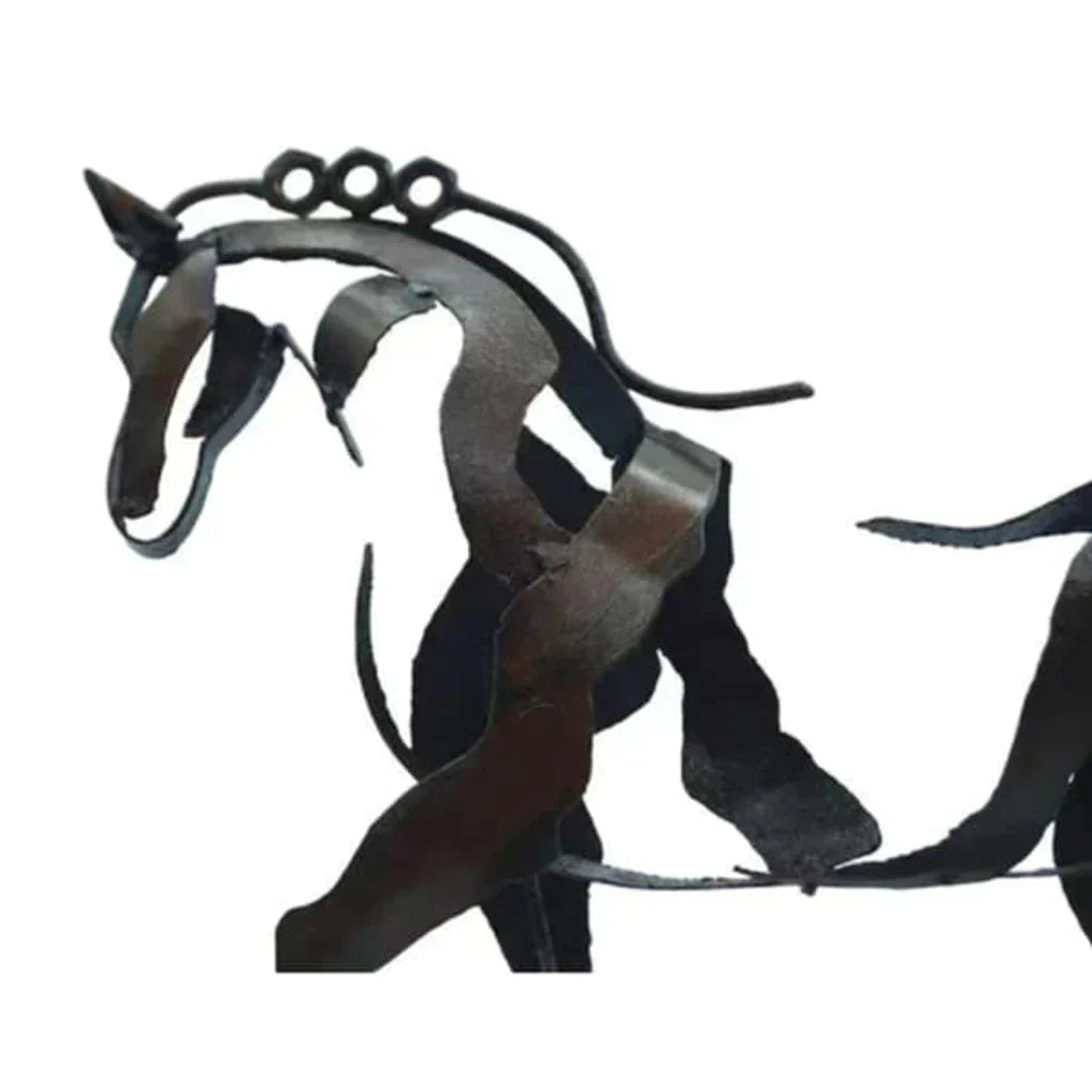 BowLift | Horse Sculpture - AdonisMetal - Rustic Elegance - Timeless Decorative Piece