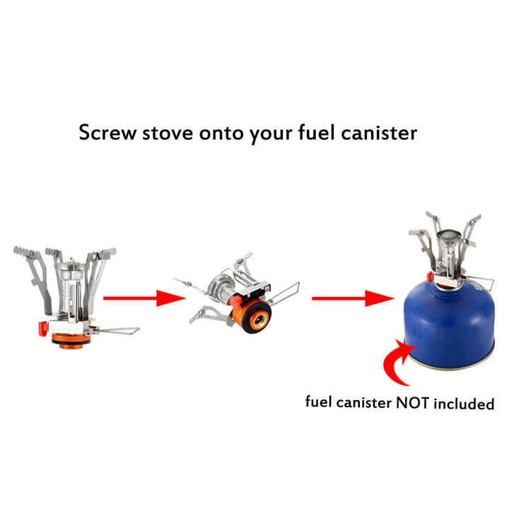 lightweight nesting camping cookware set with folding heat-resistant handles integrated compact stove and utensils Bowlift
