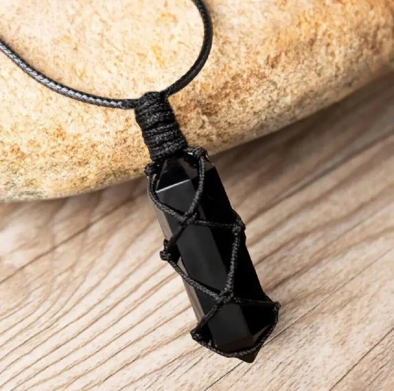 BowLift | Energetic Protection Obsidian Stone Necklace