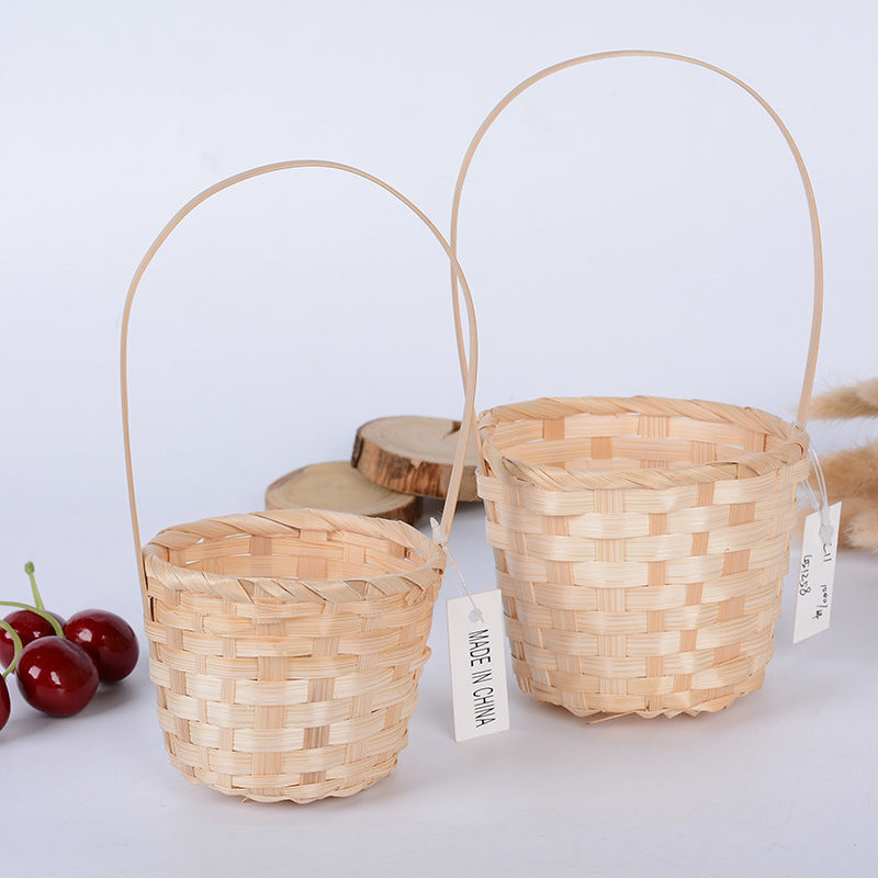 Handcrafted Natural Woven Storage Basket Bowlift