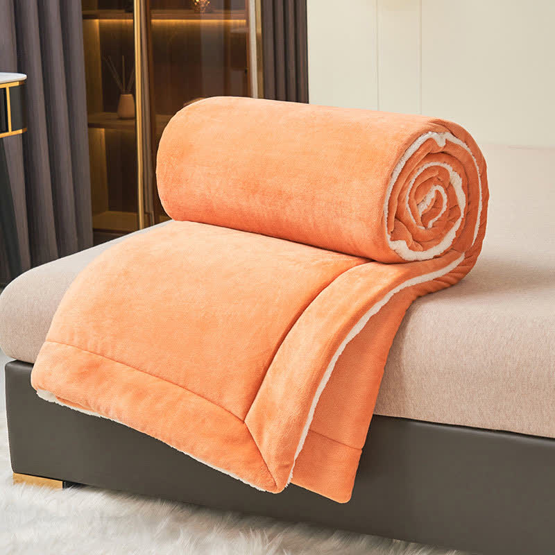 BowLift | Solid thick double-sided velvet cube blanket