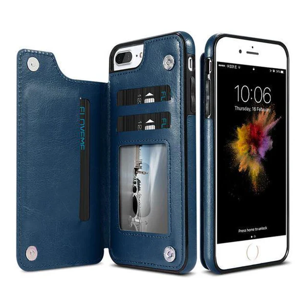 BowLift | Luxury Leather Wallet Case For iPhone