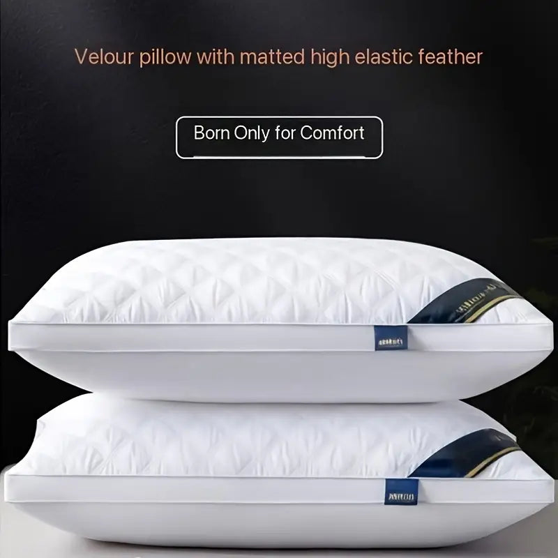 BowLift | DreamRest - Set of 2 Hypoallergenic 3D Pillows - Soft Cervical Support & Hotel Quality Sleep