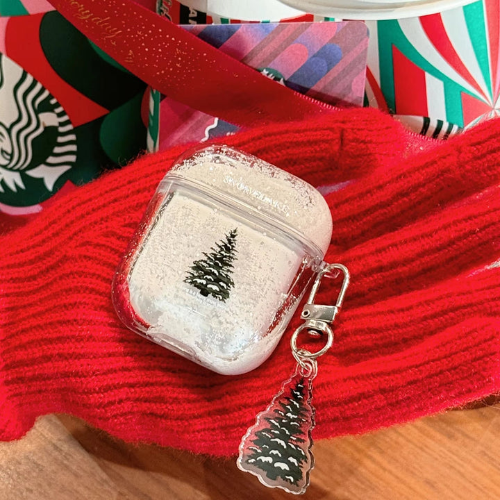 BowLift | Frosted Tree Protective Transparent AirPods Case