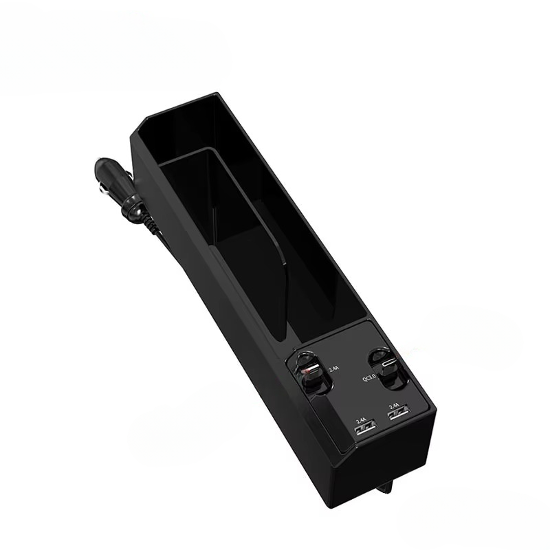BowLift | Car Seat Gap Storage Box with Charging Cable