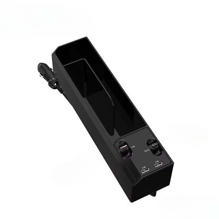 BowLift | Car Seat Gap Storage Box with Charging Cable