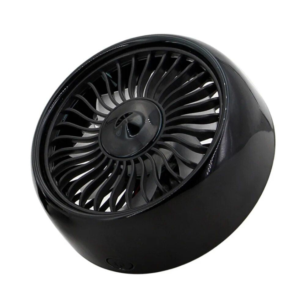USB Car Vent Fan with 3 Speeds & Colorful LED Light | Bowlift