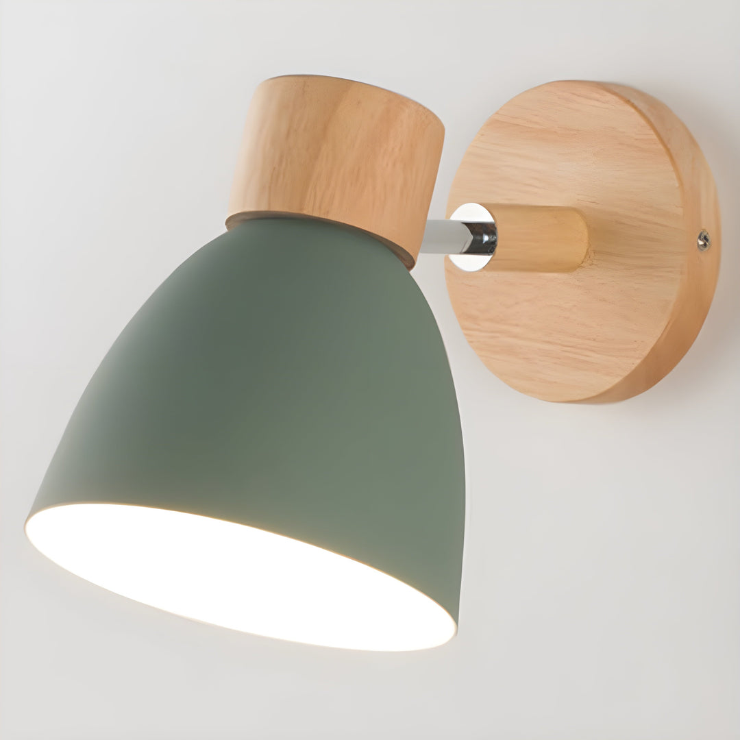 BowLift | Wooden Norwegian Wall Lamp with Switch for the Bedroom