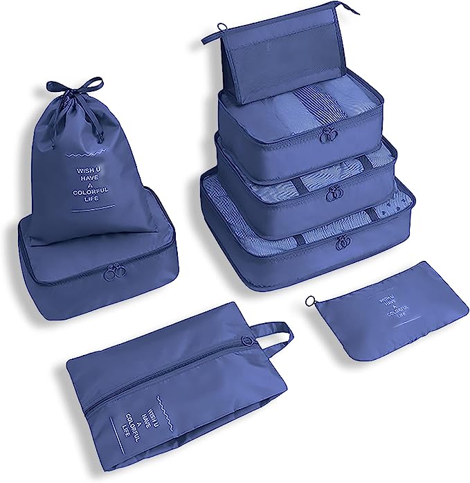 BowLift | Easy-Pack Travel Cubes | 8-Piece Set for Organized Packing & Hassle-Free Travel