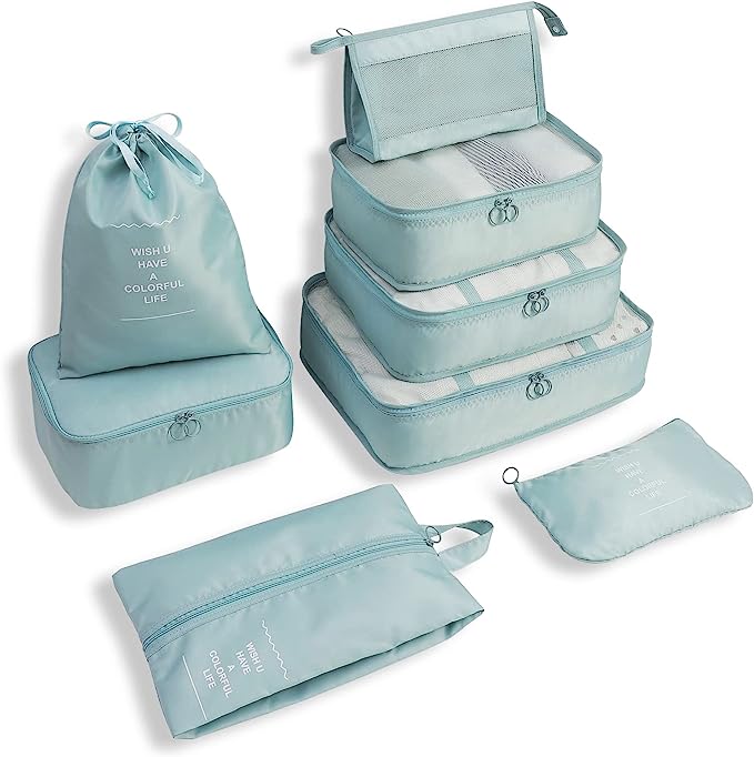 BowLift | Easy-Pack Travel Cubes | 8-Piece Set for Organized Packing & Hassle-Free Travel