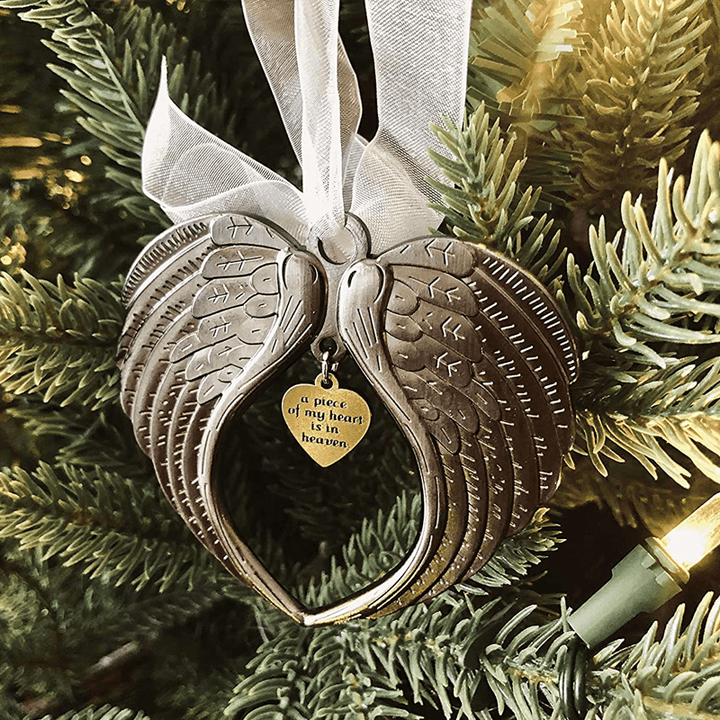 BowLift | 🎄Christmas Tree Memorial Ornaments Angel Wings Bell Pendant Hanging Decoration