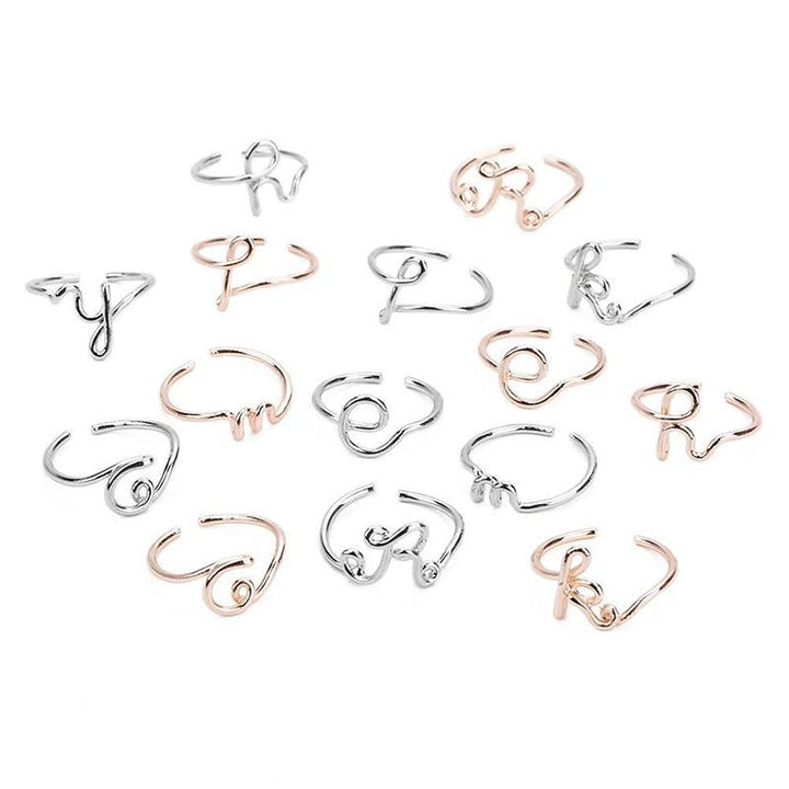 BowLift | Simple A-Z Letter Ring