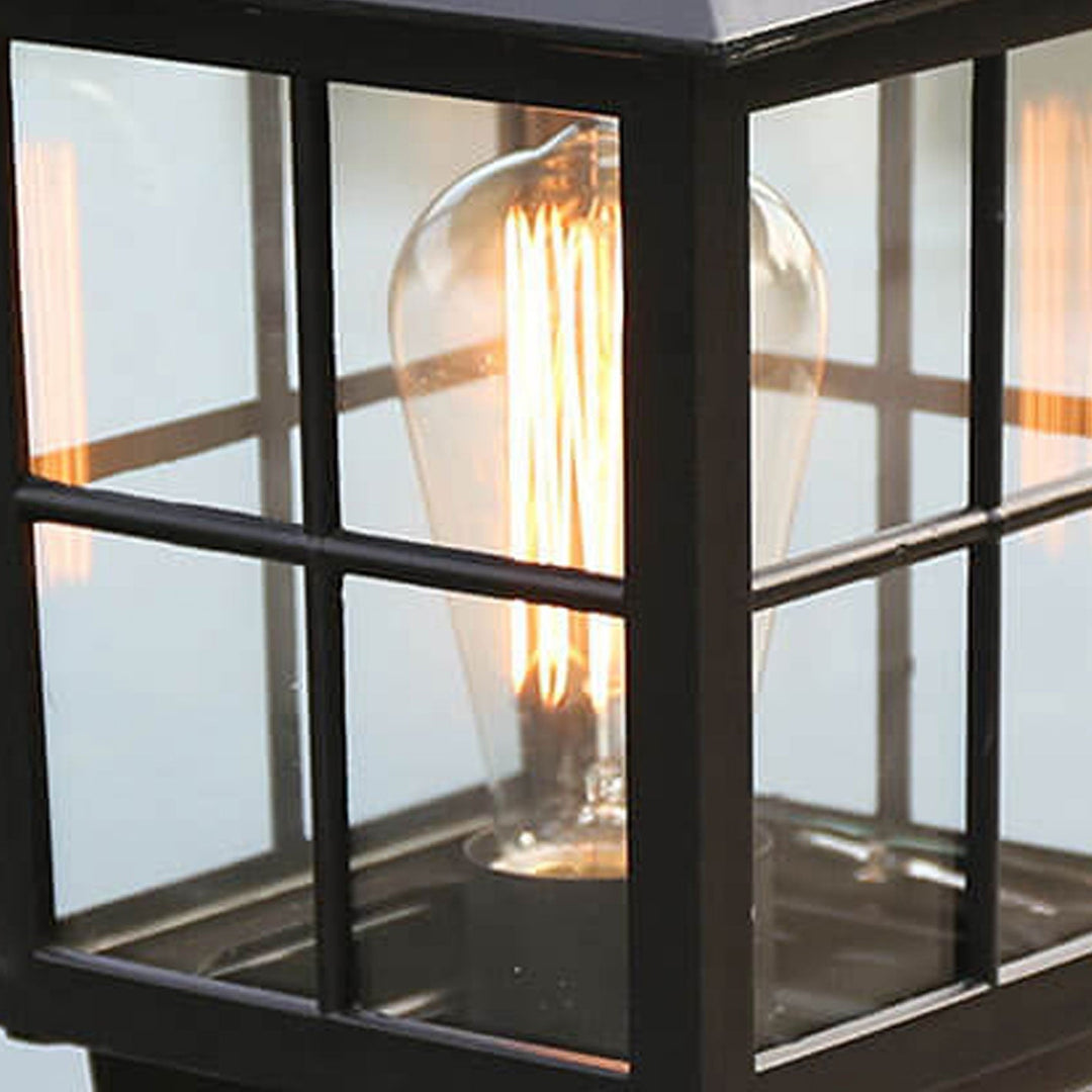 European Outdoor Column Lantern Waterproof  Rustproof 1-Light Patio Light | Bowlift