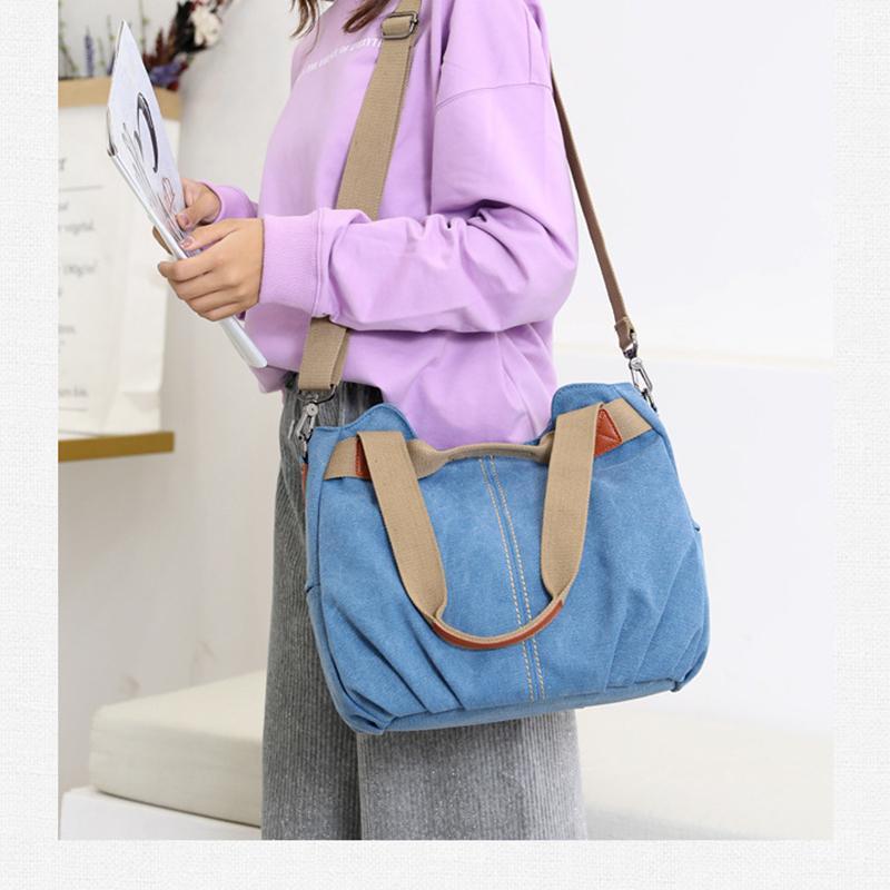 Sailcloth shoulder bag with large capacity | Bowlift