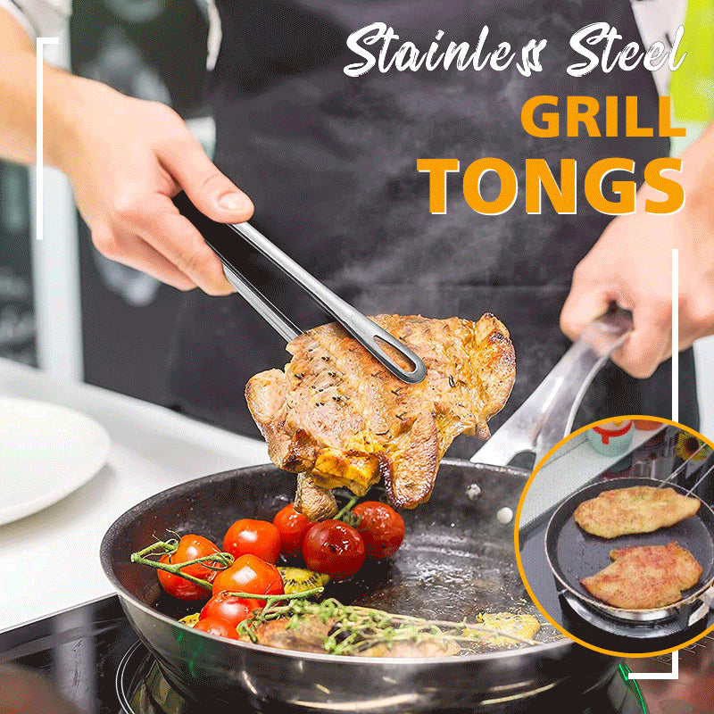 Stainless Steel Grill Tongs | Bowlift
