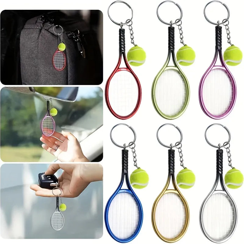 BowLift | Mini tennis racket keychain