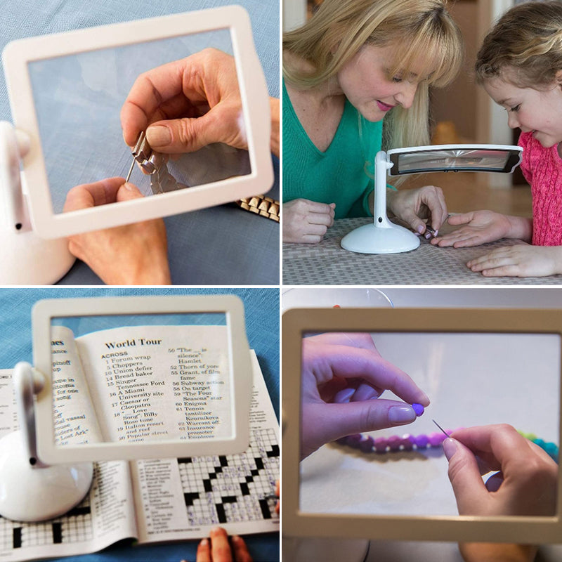 BowLift | Hands-free Desk Magnifying Glass with LED