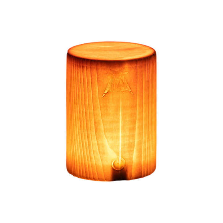 Cordless LED table lamp with rechargeable battery and touch control – Warm wood design for a cozy atmosphere | Bowlift