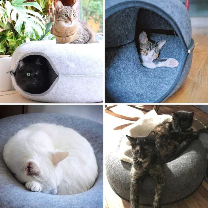 Luxurious Cat Bed and Playhouse – SchnurrNest Bowlift