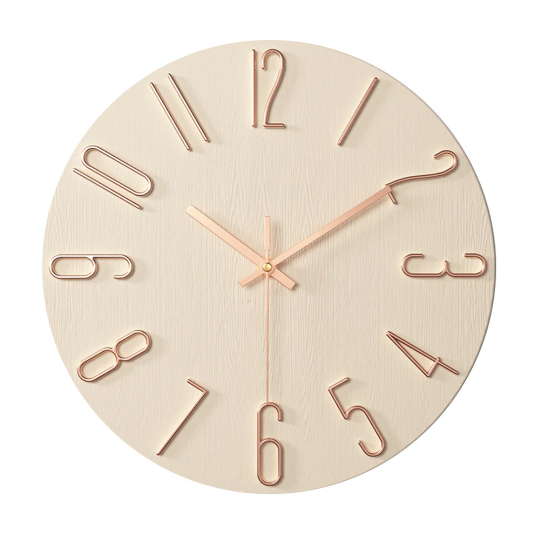 BowLift | Designer wall clock for the living room with a simple form and style