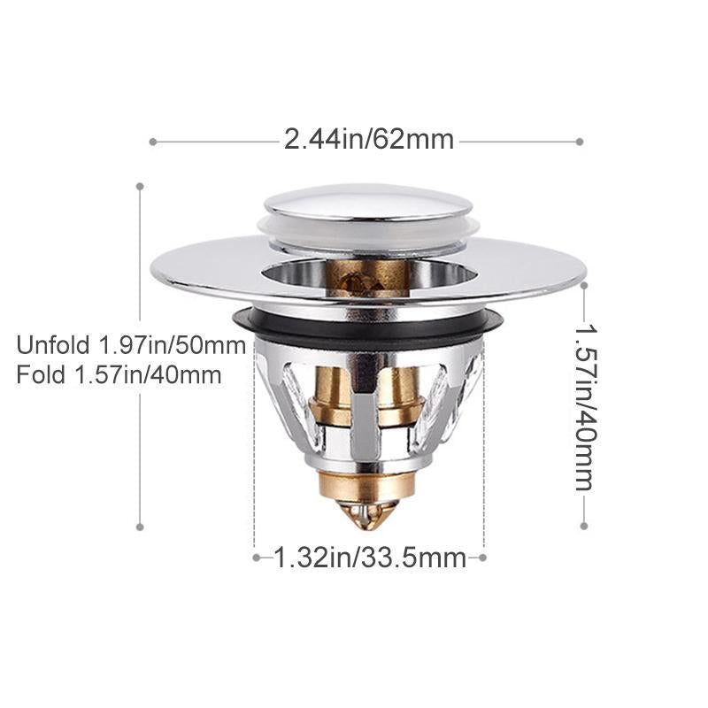 Universal Stainless Steel Pop-up Drain Filter | Bowlift