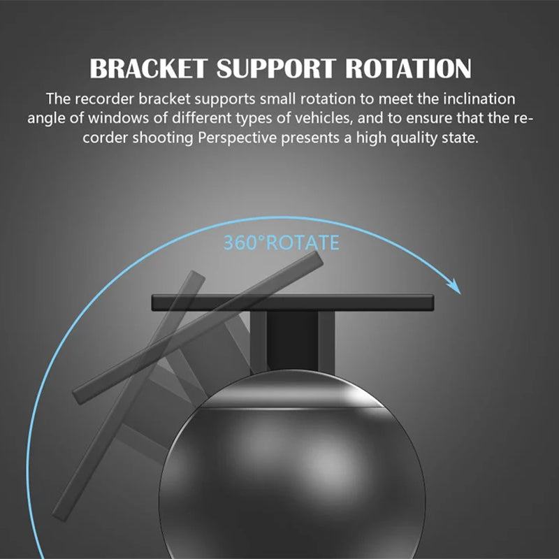 BowLift | 1080P HD 360° Rotating Mini ADAS Dashcam