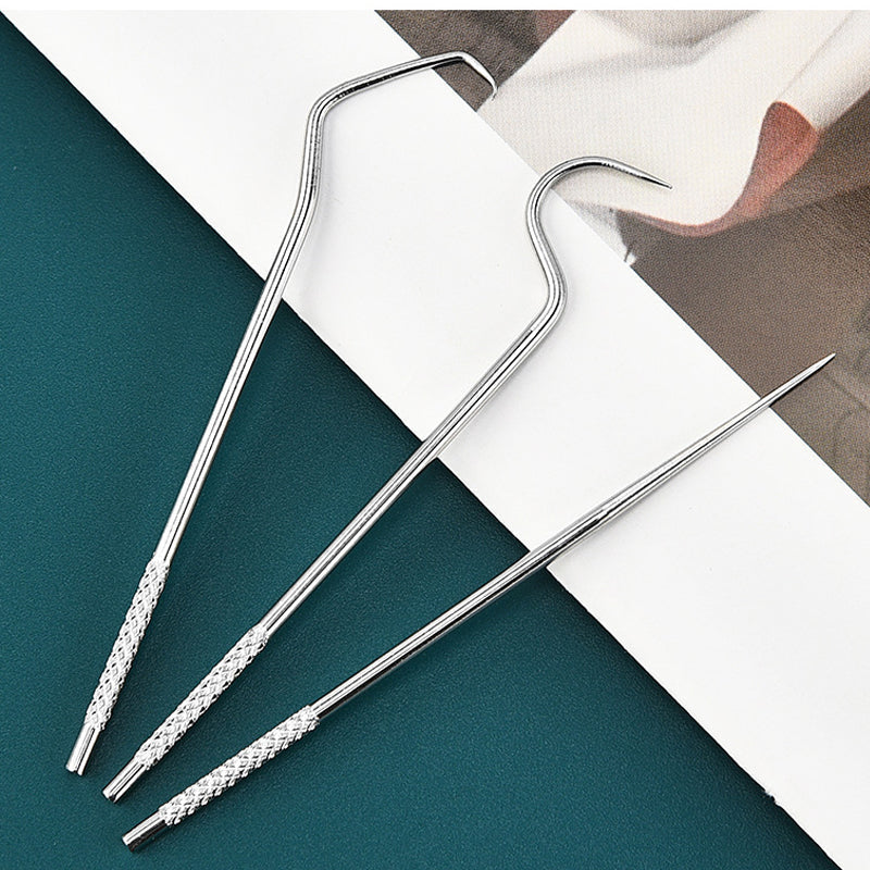 Toothpick set made of stainless steel (7 pieces) | Bowlift