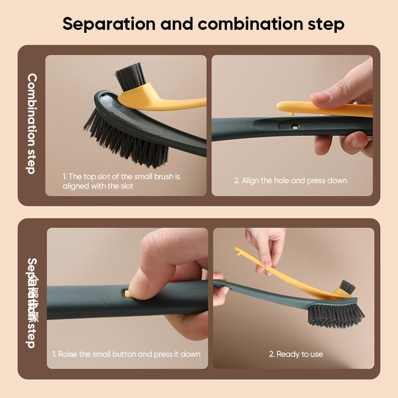 Double-sided Flocking Toilet Cleaning Brush | Bowlift
