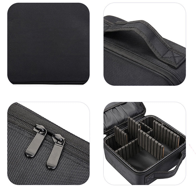 Makeup Cosmetic Storage Case with Adjustable Compartment | Bowlift
