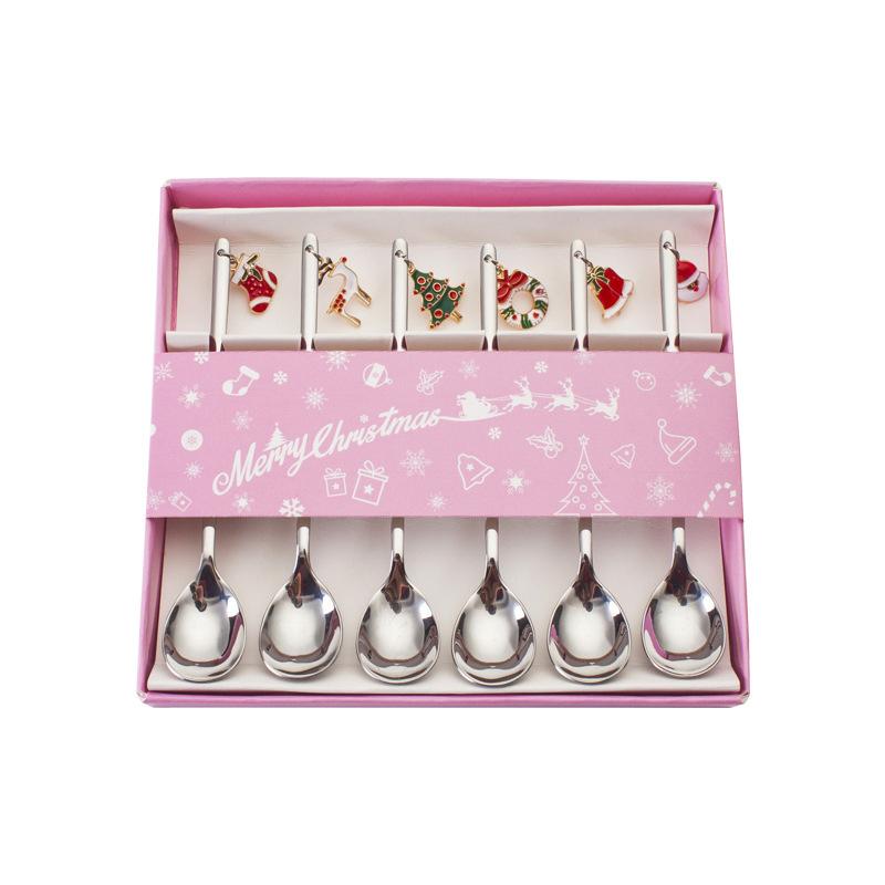 BowLift | Christmas Decorations for Home - Christmas Metal Spoon Gift Set