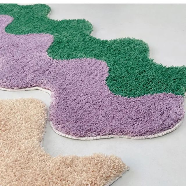 BowLift | Abstract Color Block Rug made of Cotton-Polyester
